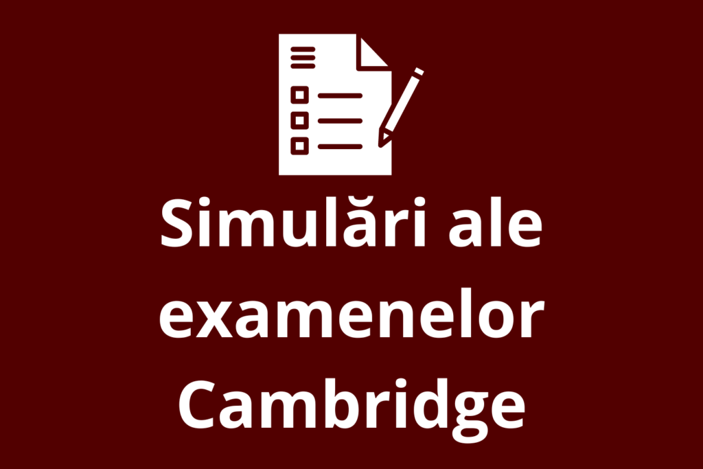 Examene engleza Cambridge Iasi