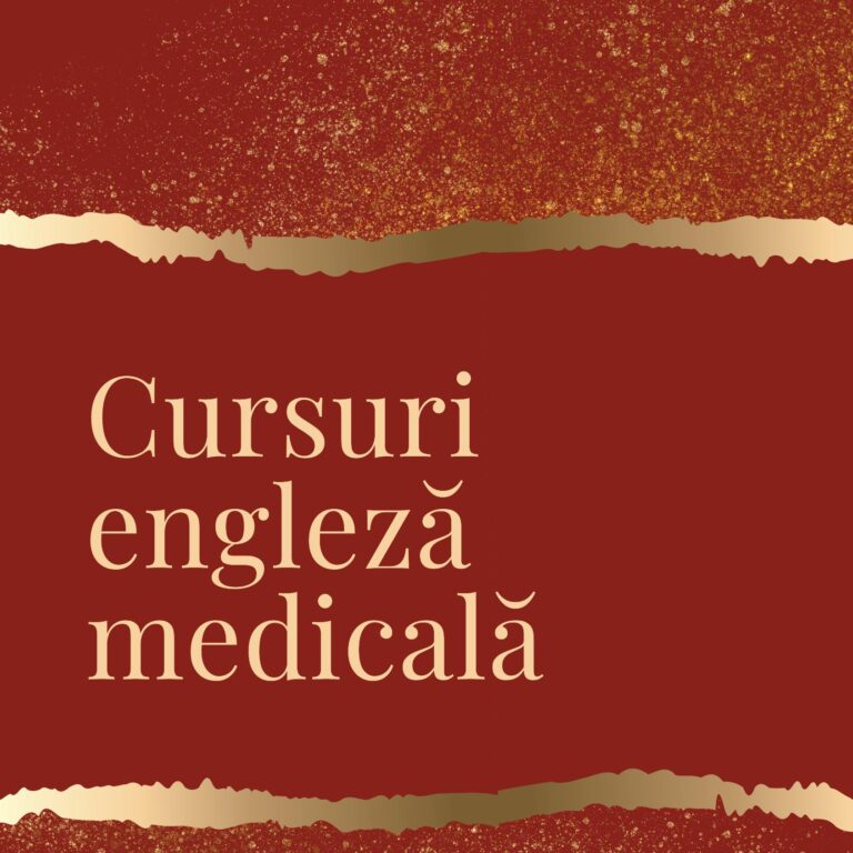 Cursuri engleza medicala iasi